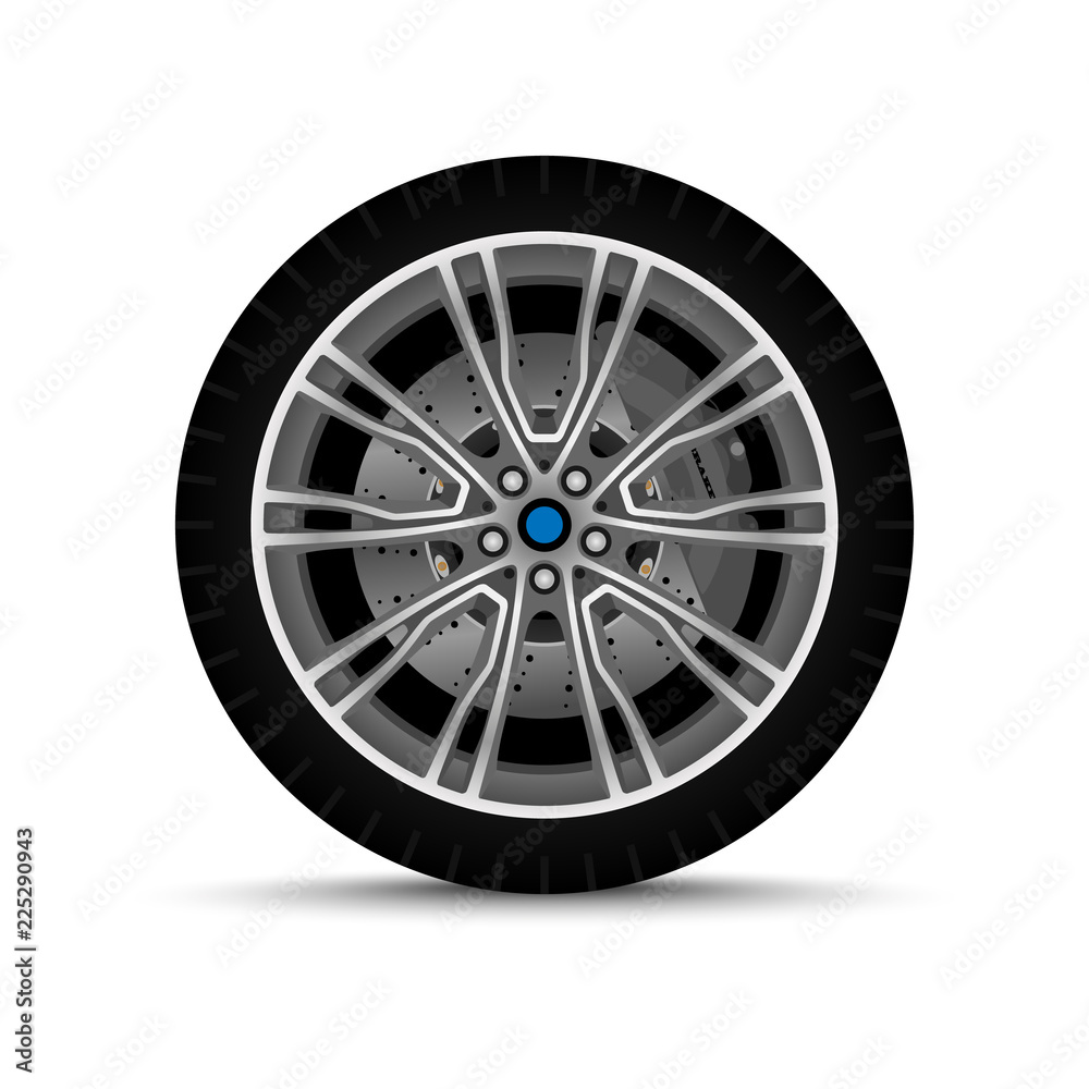 Fototapeta premium car wheel. tire