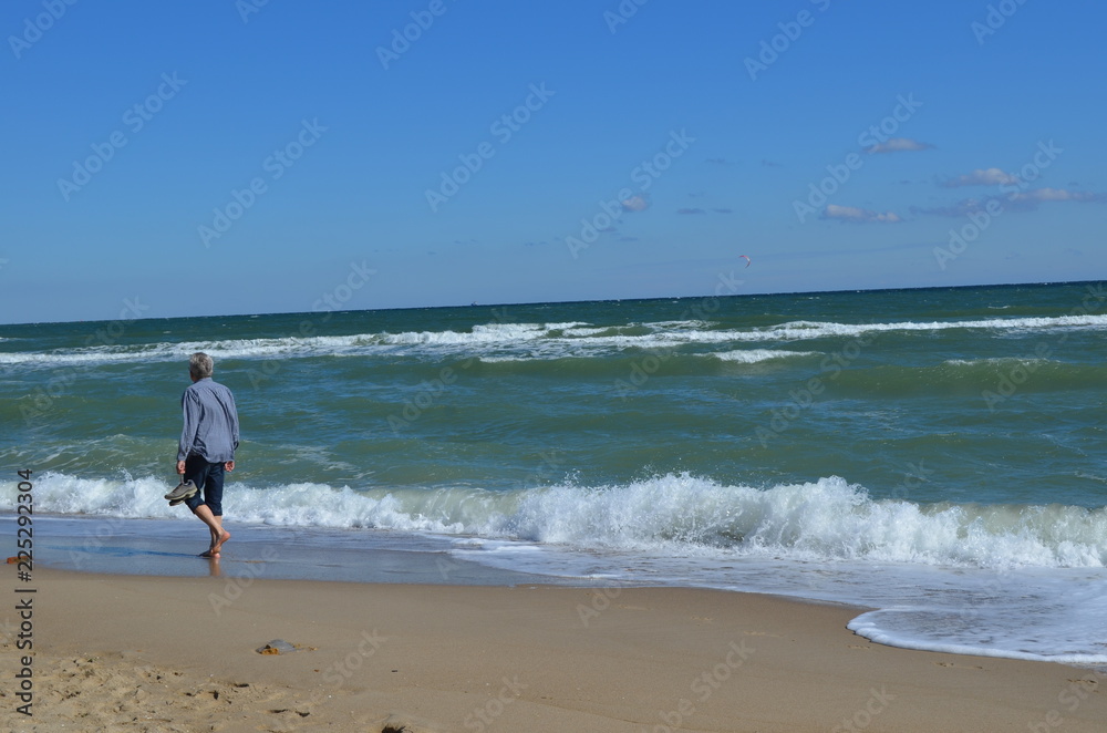 Walk on the sea shore