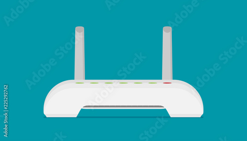 router flat vector icon