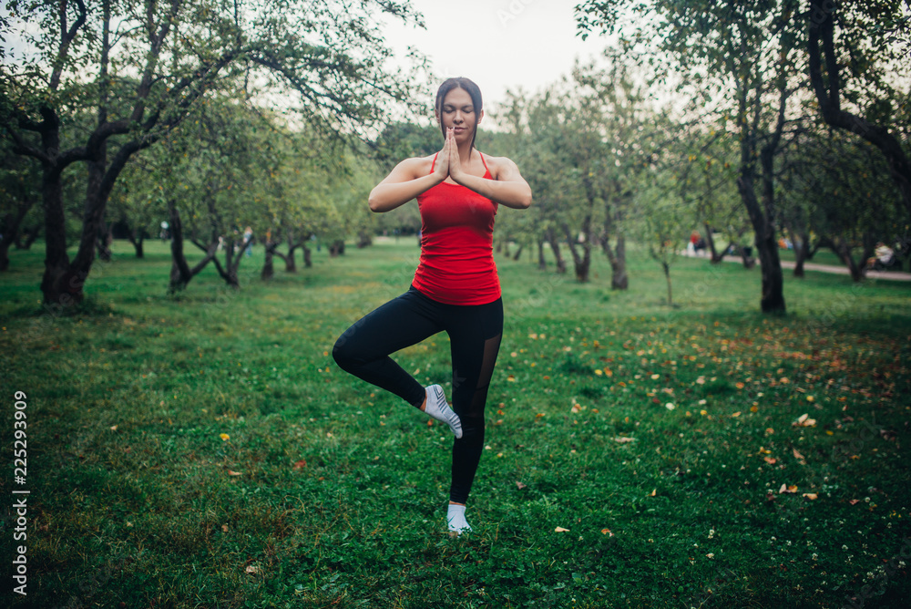 Morning exercises on the street