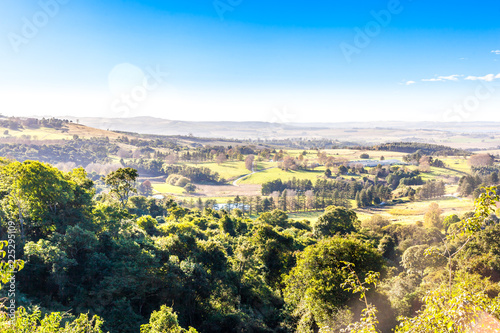 The Dargle valley in Kwa-Zulu Natal is a fertile place with many farms in the area. KZN, South Africa.	 photo