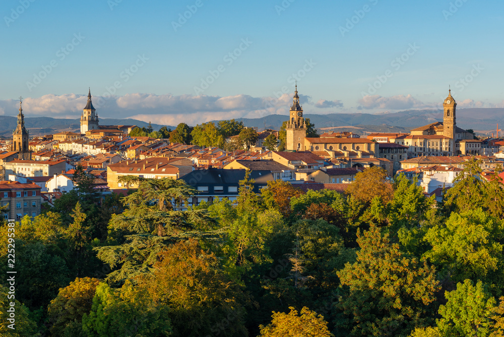 Downtown of Vitoria-Gasteiz at sunset, Basque Country, Spain