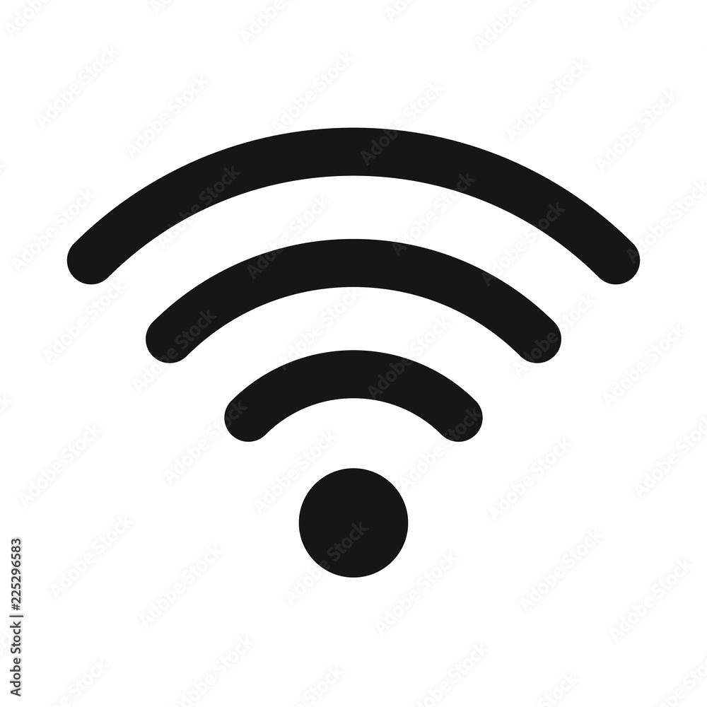 Wireless and wifi icon or wi-fi icon sign for remote internet access, Podcast vector symbol, vector illustration Wireless and wifi icon or wi-fi icon sign for remote internet access, Podcast vector symbol, vector illustration