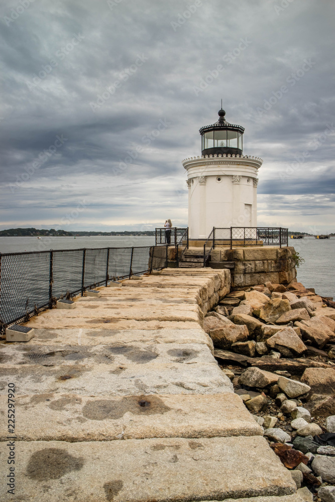The Bug Light Lighthouse in Cape Elizabeth, Maine