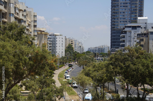 Photo of a view of the city Ashdod, Israel from the park Park Ashdod-Yam, summer