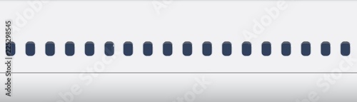 Windows of the white airplane