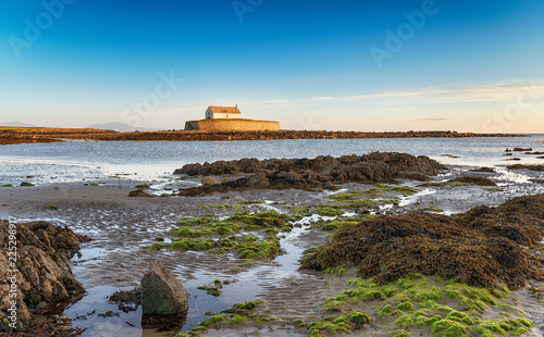 Low tide at Cwyfan Church o photo