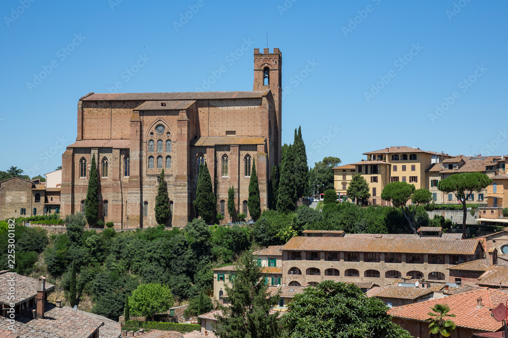 The Basilica of San Domenico, also known as Basilica Cateriniana, is a basilica church in Siena, Tuscany, Italy,
