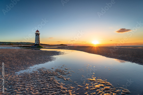 Point of Ayr Lighthouse at Talacre in Wales