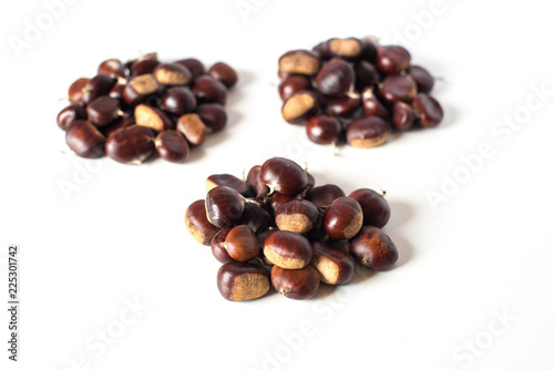 Wallpaper Mural pile of chestnuts isolated Torontodigital.ca