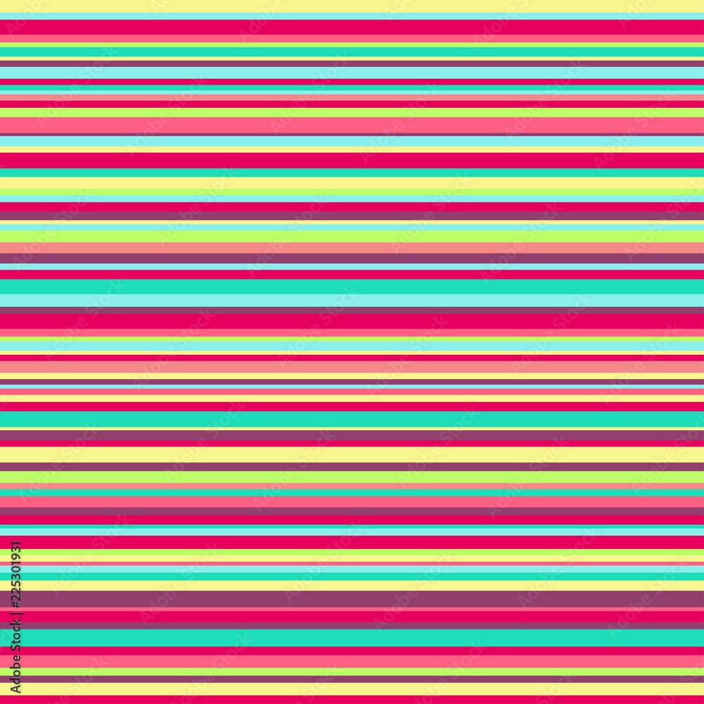 Obraz premium Seamless pattern with horizontal lines. Striped multicolored background. Abstract texture with stripes. Geometric wallpaper of the surface. Print for polygraphy, flyers, t-shirts and textiles