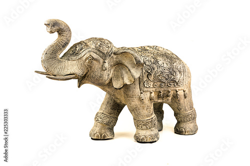 Isolated elephant statue