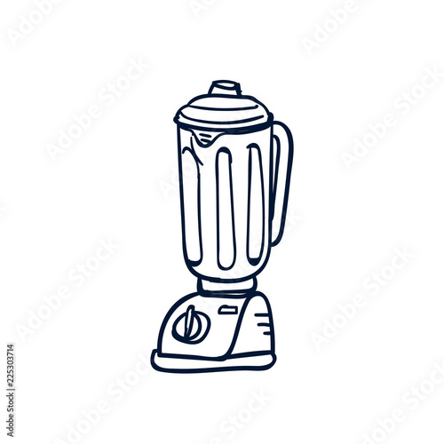 blender and mixer kitchen utensil doodle
