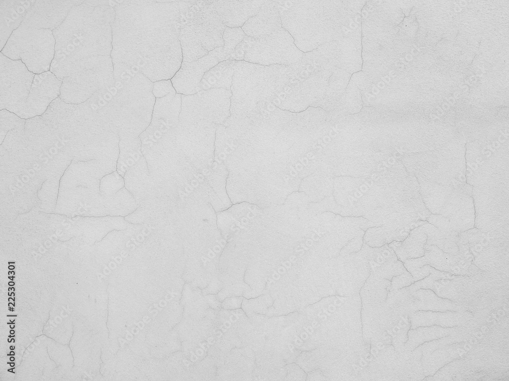 crack white cement wall background