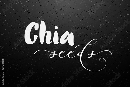 Chia seeds vector background