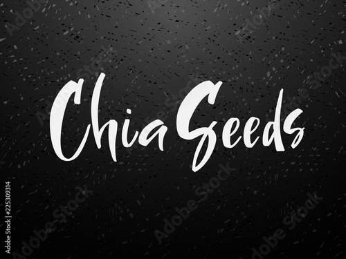 Chia seeds vector background