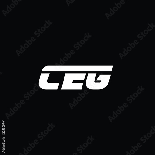 Minimal Letters CEG Logo Design photo