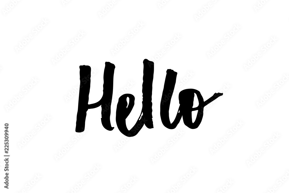 slogan Hello phrase graphic vector Print Fashion lettering calligraphy slogan Hello phrase graphic vector Print Fashion lettering calligraphy
