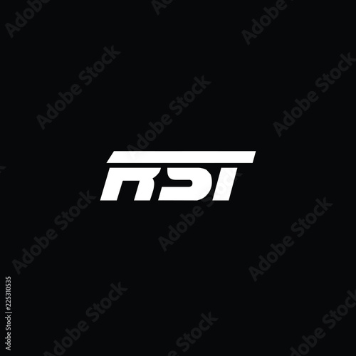 Minimal Letters RST Logo Design photo