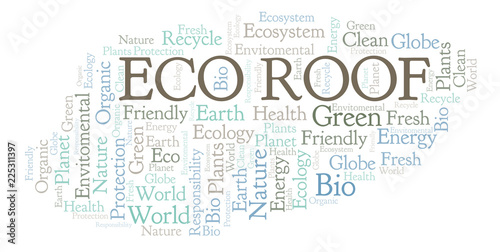 Eco Roof word cloud.