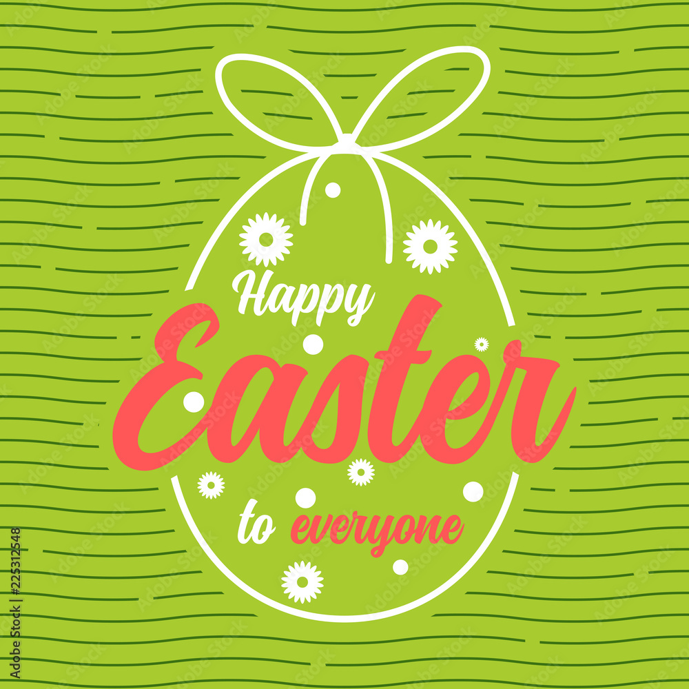 Naklejka premium happy easter egg