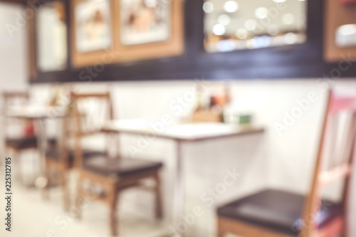 Blurred background   blur cafe with bokeh light background  banner  food and drink concept