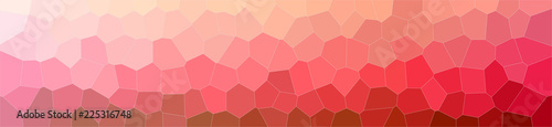 Illustration of red  middle size hexagon background  abstract banner.