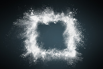 Abstract dust explosion frame background