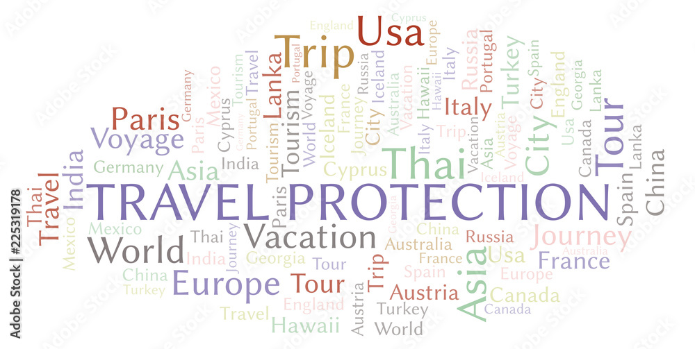 Travel Protection word cloud.
