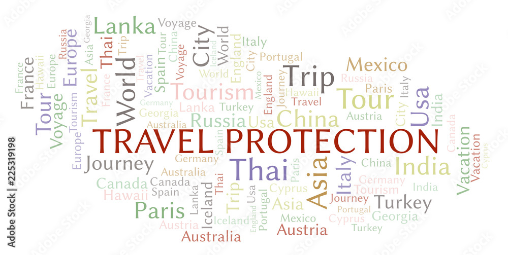 Travel Protection word cloud. Travel Protection word cloud.