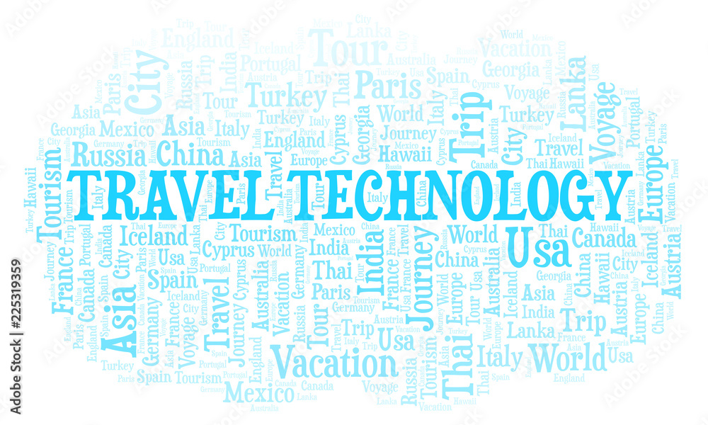 Travel Technology word cloud. Travel Technology word cloud.