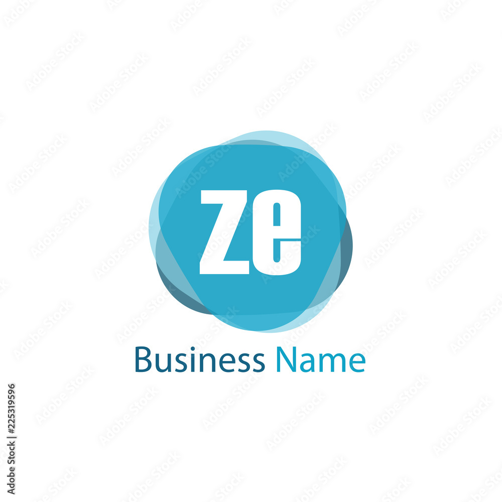 Initial Letter ZE Logo Template Design Initial Letter ZE Logo Template Design
