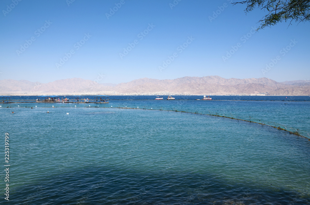 Eilat Bay and Jordan