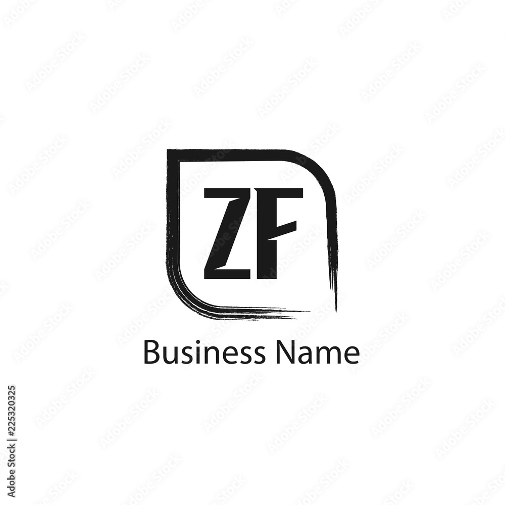 Initial Letter ZF Logo Template Design Initial Letter ZF Logo Template Design