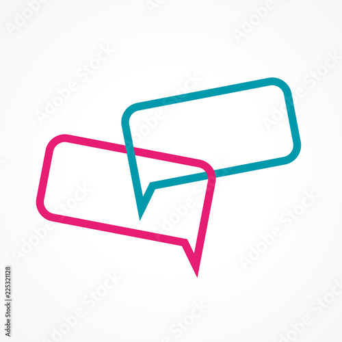 contact, communication- bulle dialogue