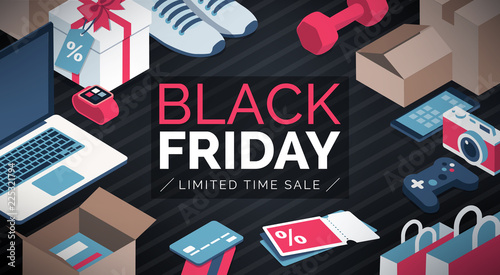 Black friday promotional sale shopping
