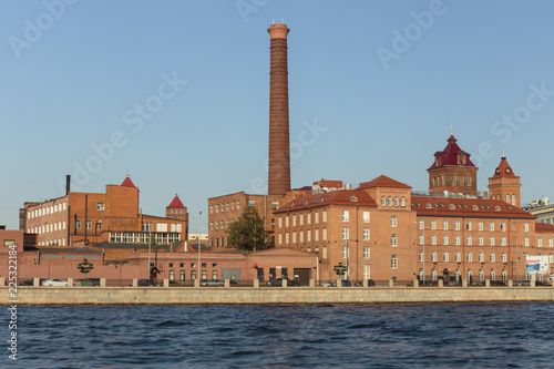 Factory building of 19 century, monument of industrial architecture, a heritage site of UNESCO.