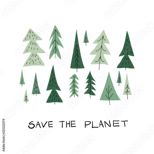 Forest Christmas tree simple