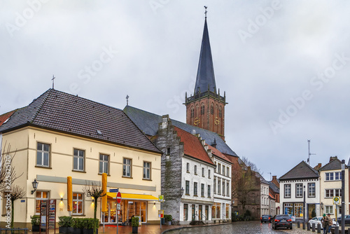 Market square in Kalkar, Germany