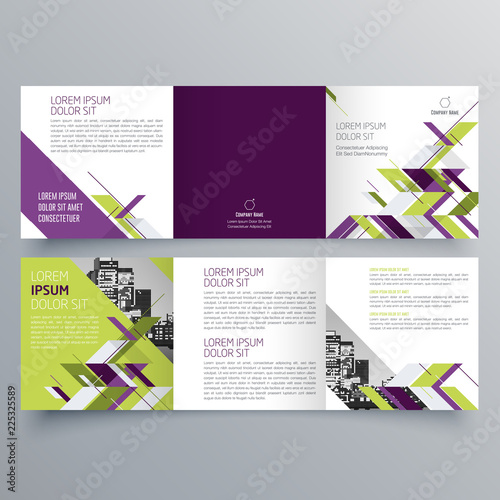 Brochure design, brochure template, creative tri-fold, trend brochure photo