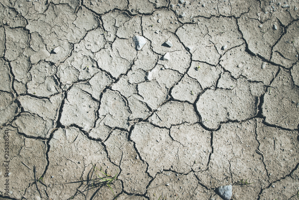 Vertrockneter, ausgelaugter Boden, Dürre / Desertifikation Vertrockneter, ausgelaugter Boden, Dürre / Desertifikation