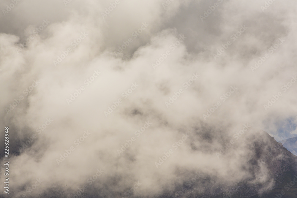 Obraz premium Beautiful storm cloudscape in the Dolomite Alps, Italy, in summer