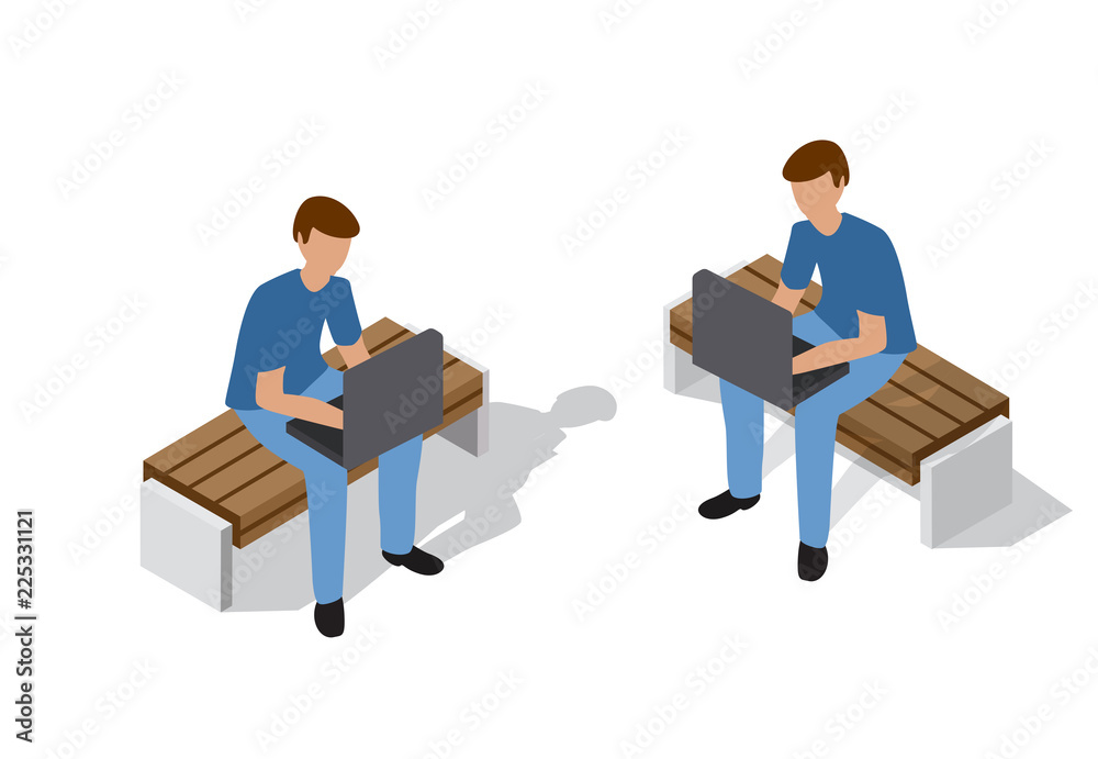 People sitting on a bench People sitting on a bench