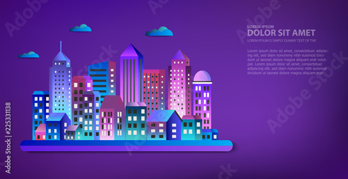 Cityscape landscape ultraviolet