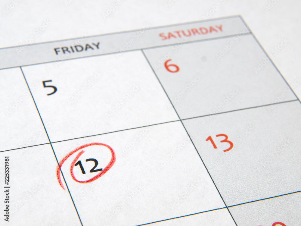 Deadline reminder at calendar Deadline reminder at calendar
