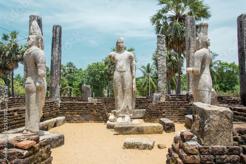 Ruins at Muhudu Maha Viharaya in Potuvil, Sri Lanka