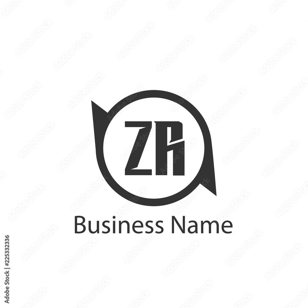 Obraz premium Initial Letter ZR Logo Template Design