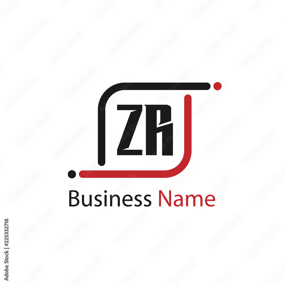 Fototapeta premium Initial Letter ZR Logo Template Design