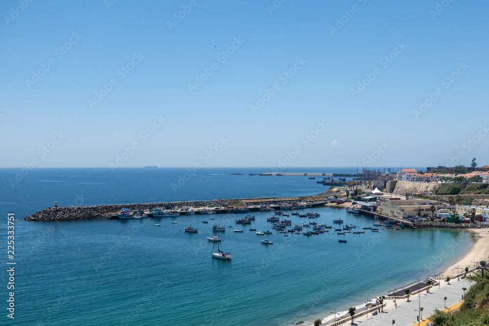 Sines. View of port and ocean.