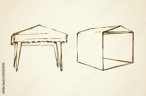 Tent. Vector drawing